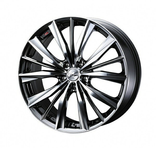 ウェッズ LEONIS レオニス VX 20インチ リム幅8.5J インセット+45 5穴 PCD114.3 BMCMC (ブラックメタルコート ミラーカット) ホイール 2本セット