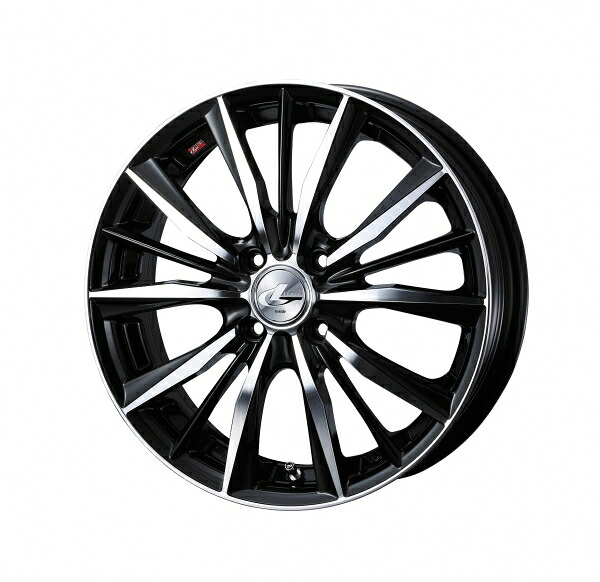 ウェッズ LEONIS レオニス VX 16インチ リム幅6.0J インセット+50 4穴 PCD100 BKMC (ブラック ミラーカット) ホイール 1本