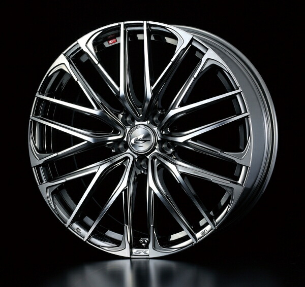 ウェッズ LEONIS レオニス SK 17インチ リム幅7.0J インセット+47 5穴 PCD100 BMCMC (ブラックメタルコート ミラーカット) ホイール 2本セット