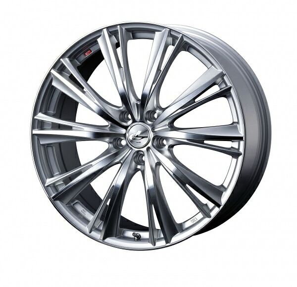 ウェッズ LEONIS レオニス WX 15インチ リム幅6.0J インセット+43 5穴 PCD114.3 HSMC (ハイパーシルバー ミラーカット) ホイール 4本セット