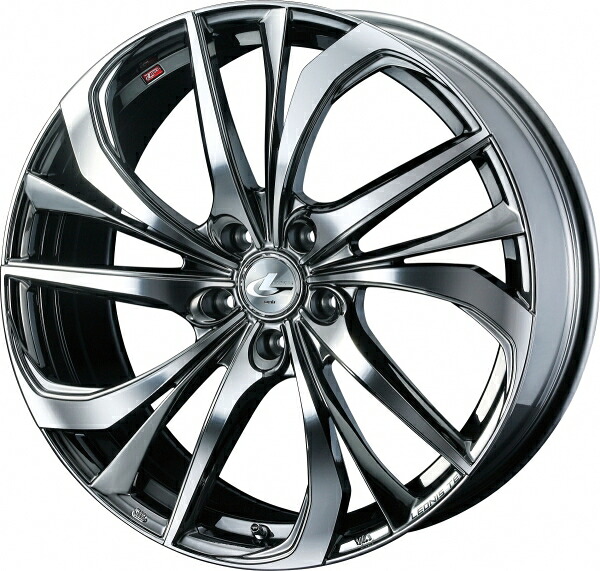 ウェッズ LEONIS レオニス TE 18インチ リム幅7.0J インセット+55 5穴 PCD114.3 BMCMC (ブラックメタルコート/ミラーカット) ホイール 1本