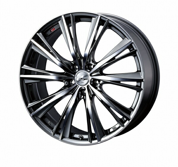 ウェッズ LEONIS レオニス WX 17インチ リム幅7.0J インセット+42 5穴 PCD114.3 BMCMC (ブラックメタルコート ミラーカット) ホイール 1本