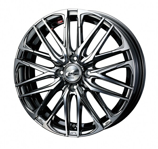 ウェッズLEONIS レオニス SK 16インチ リム幅5.0J インセット+45 4穴 PCD100 BMCMC (ブラックメタルコート ミラーカット) ホイール 4本セット｜オートパーツ ダイレクト