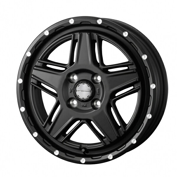 ウェッズ MUD VANCE マッドヴァンス 07 15インチ リム幅4.5J インセット+45 4穴 PCD100 フルマットブラック ホイール 1本