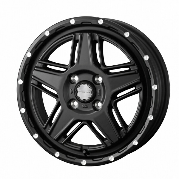 ウェッズ MUD VANCE マッドヴァンス 07 12インチ リム幅4.0J インセット+40 4穴 PCD100 フルマットブラック ホイール 4本セット