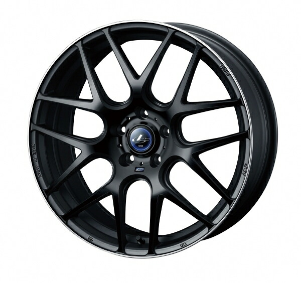 ウェッズ LEONIS NAVIA レオニス ナヴィア06 18インチ リム幅7.0J インセット+47 5穴 PCD114.3 MBP (マットブラックリムポリッシュ) ホイール 2本セット