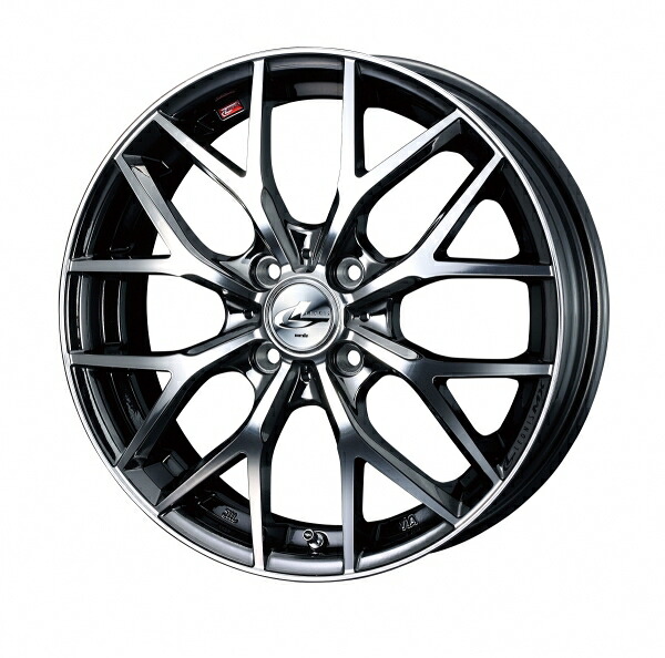 ウェッズLEONIS レオニス MX 16インチ リム幅6.0J インセット+42 4穴 PCD100 BMCMC (ブラックメタルコート ミラーカット) ホイール 1本|オートパーツ ダイレクト