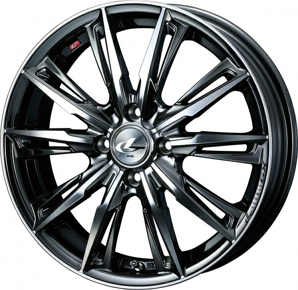 ウェッズ LEONIS レオニス GX 15インチ リム幅4.5J インセット+45 4穴 PCD100 BMCMC (ブラックメタルコート/ミラーカット) ホイール 1本
