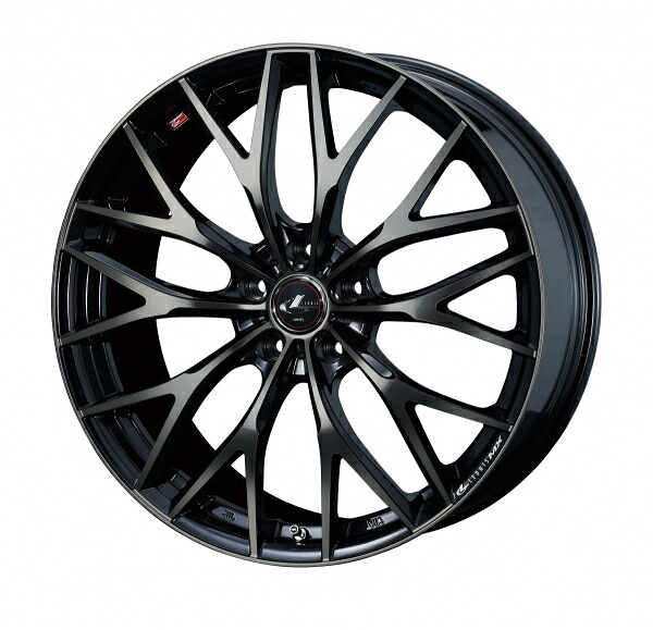 ウェッズ LEONIS レオニス MX 18インチ リム幅7.0J インセット+47 5穴 PCD114.3 PBMC/TI (パールブラック ミラーカット/チタントップ) ホイール 1本