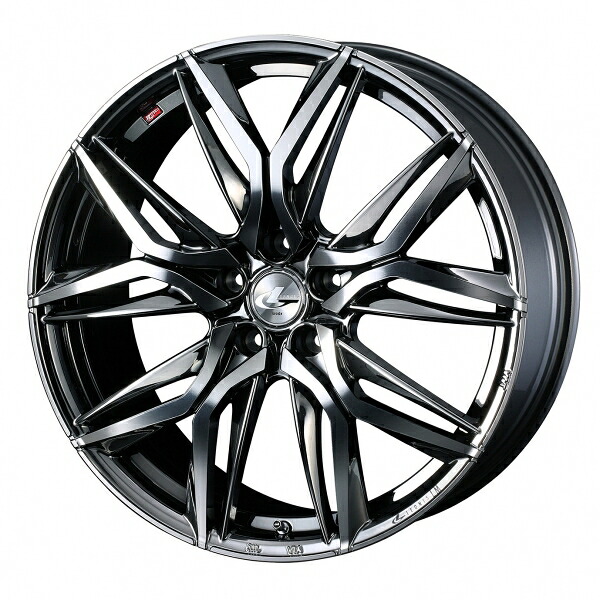 ウェッズ LEONIS レオニス LM 18インチ リム幅7.0J インセット+47 5穴 PCD114.3 BMCMC (ブラックメタルコート/ミラーカット) ホイール 1本