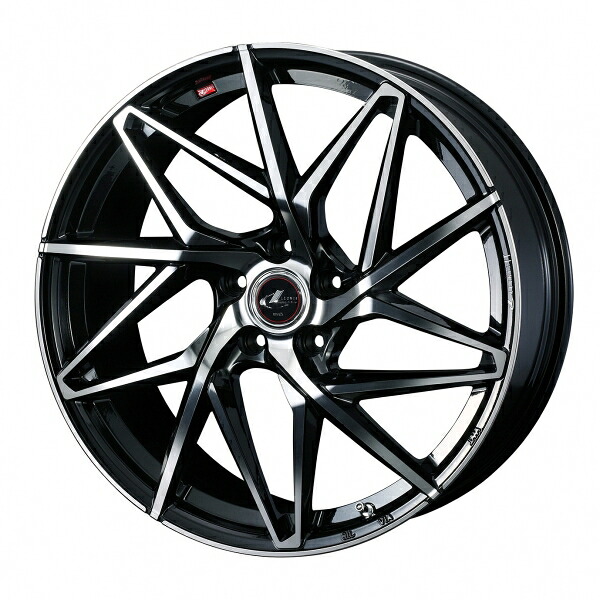 ウェッズ LEONIS レオニス IT 17インチ リム幅7.0J インセット+47 5穴 PCD100 PBMC (パールブラック/ミラーカット) ホイール 2本セット