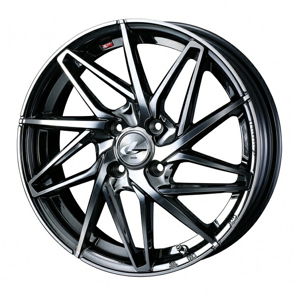 ウェッズ LEONIS レオニス IT 17インチ リム幅6.5J インセット+50 4穴 PCD100 BMCMC (ブラックメタルコート/ミラーカット) ホイール 4本セット