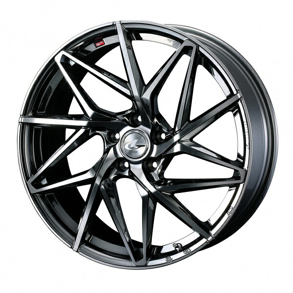 ウェッズ LEONIS レオニス IT 19インチ リム幅7.5J インセット+48 5穴 PCD114.3 BMCMC (ブラックメタルコート/ミラーカット) ホイール 2本セット