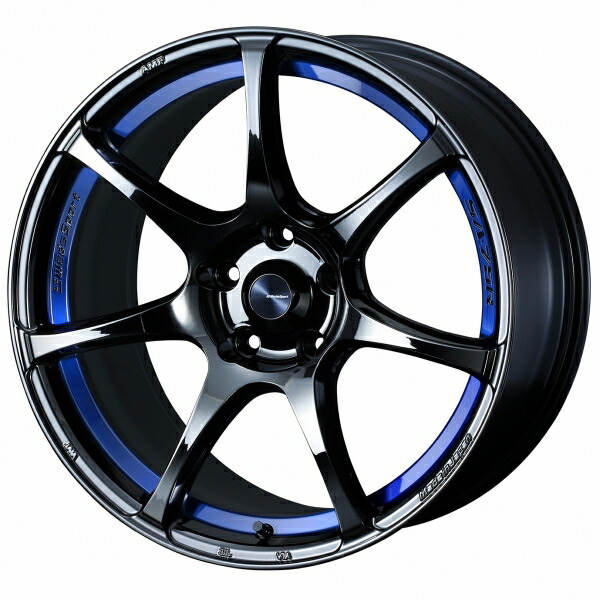 ウェッズ ウェッズスポーツ SA75R (17インチ×6.5J +42 4/100) ブルーライトクローム2 ホイール 4本セット
