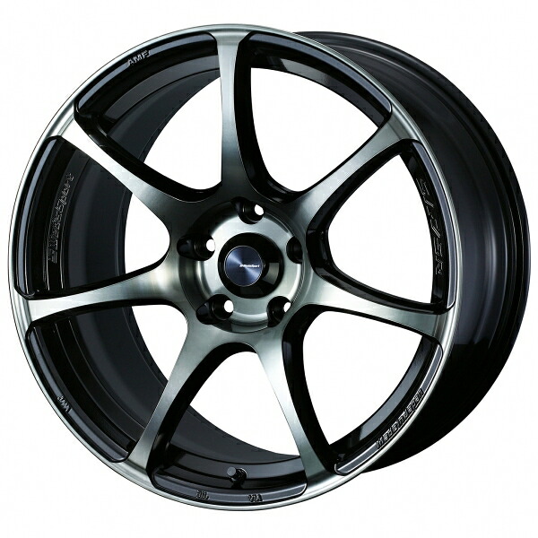 ウェッズ ウェッズスポーツ SA75R (18インチ×8.5J +35 5/114.3) ウォースブラッククリアー ホイール 4本セット