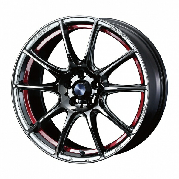 ウェッズ Weds Sport ウェッズスポーツ SA25R 18インチ 7.5J +45 5穴 PCD114.3 RLC (レッドライトクローム)ホイール 2本セット