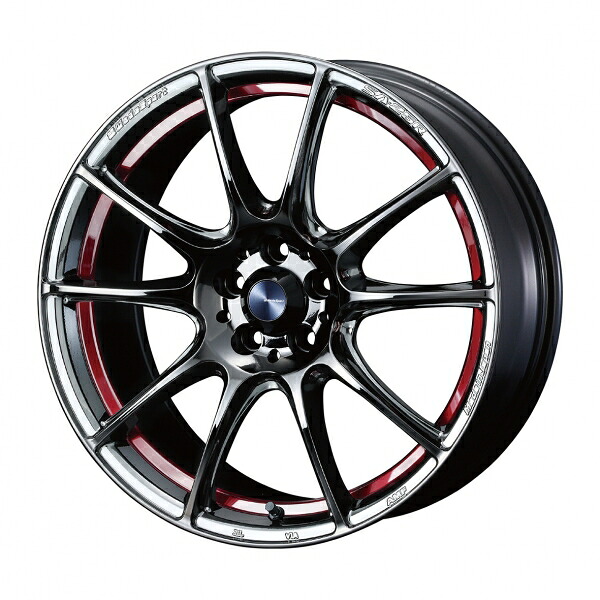 ウェッズ Weds Sport ウェッズスポーツ SA25R 18インチ 8.5J +50 5穴 PCD114.3 RLC (レッドライトクローム)ホイール 2本セット 57,618円