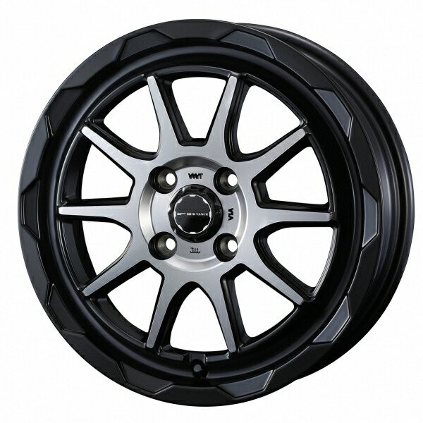ウェッズMUD VANCE 06 16インチ リム幅6.0J インセット+40 4穴 PCD100 マットブラックポリッシュ ホイール 1本|オートパーツ ダイレクト