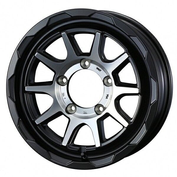 ウェッズMUD VANCE 06 16インチ リム幅5.5J インセット+22 5穴 PCD139.7 マットブラックポリッシュ ホイール 1本｜オートパーツ ダイレクト