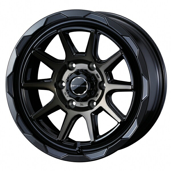 ウェッズ MUD VANCE 06 17インチ リム幅6.5J インセット+38 6 PCD139.7 ブラックポリッシュブロンズクリア ホイール 2本セット