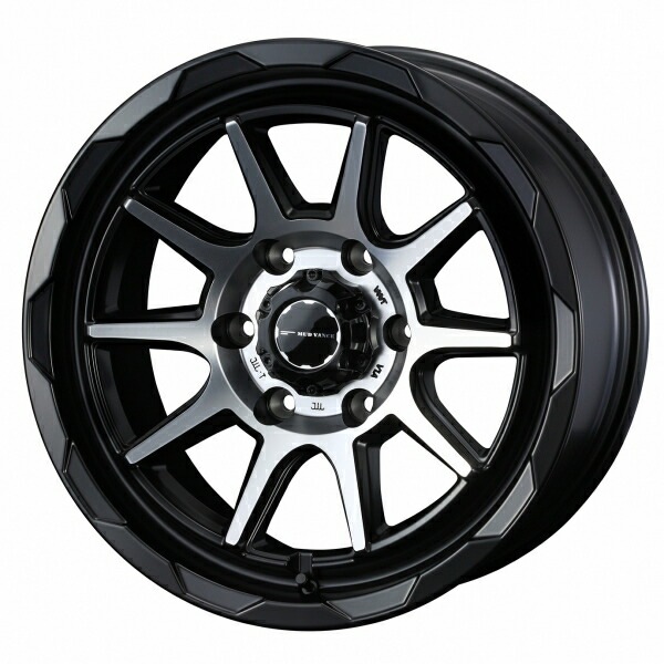 ウェッズ MUD VANCE 06 17インチ リム幅6.5J インセット+38 6 PCD139.7 マットブラックポリッシュ ホイール 2本セット