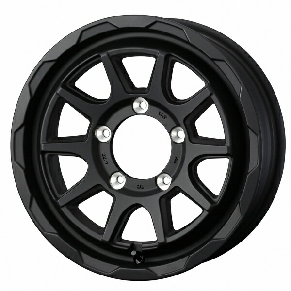 ウェッズ MUD VANCE 06 16インチ リム幅5.5J インセット+22 5穴 PCD139.7 フルマットブラック 2本セット