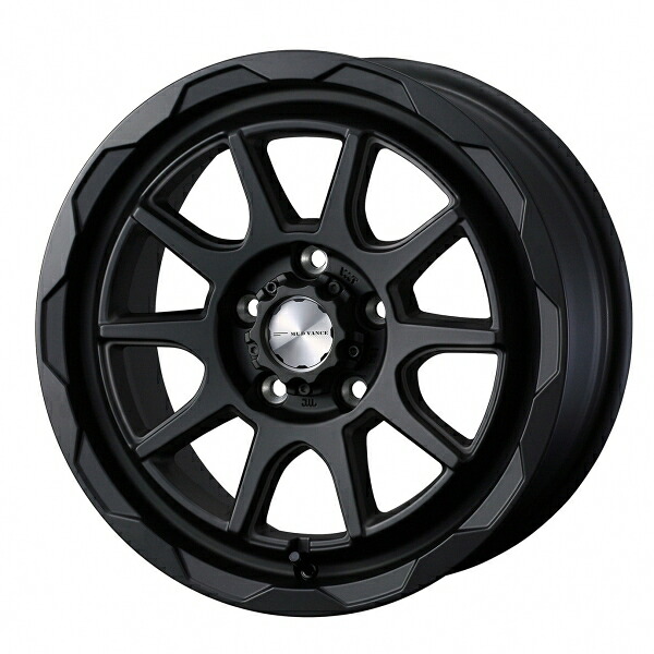 ウェッズ MUD VANCE 06 16インチ リム幅7.0J インセット+38 5穴 PCD114.3 フルマットブラック 4本セット