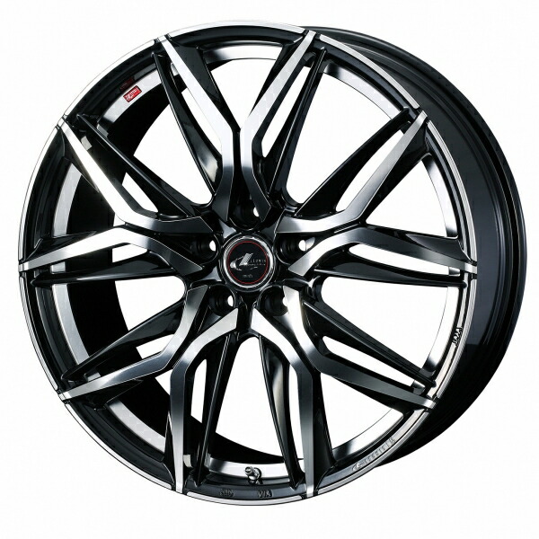 ウェッズLEONIS レオニス LM 16インチ リム幅6.5J インセット+52 5穴 PCD114.3 PBMC (パールブラック/ミラーカット) ホイール 4本セット|オートパーツ ダイレクト