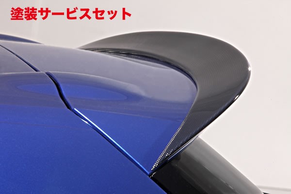 当社塗装品 ガレージベリー VW Scirocco シロッコ R /R-Line リアルーフスポイラー カーボン製【個人宅発送不可】