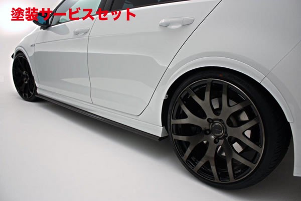 当社塗装品 ガレージベリー VW GOLF ゴルフ 7 グレード:R (2014/2~) サイドステップ FRP製