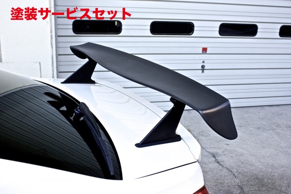当社塗装品 ダムドWRX S4/STI VAG/VAB レーシングリアウィング 塗装済 マットブラック|オートパーツ ダイレクト
