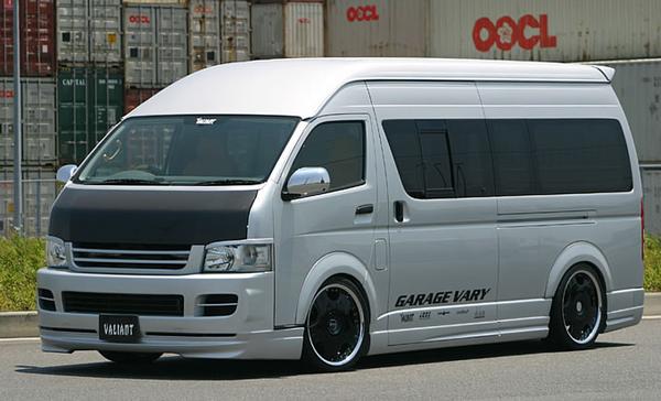 ガレージベリーハイエース 200系 1/2型 ワイドボディ フロントリップスポイラー タイプ2 ウレタン製【個人宅発送不可】|オートパーツ ダイレクト