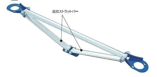 クスコ レビン AE111 フロント ストラットバー トライアングルタイプ