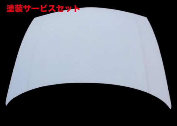 当社塗装品 エアロワークス エアロワークス シビック FD FRPボンネット 白ゲルコート
