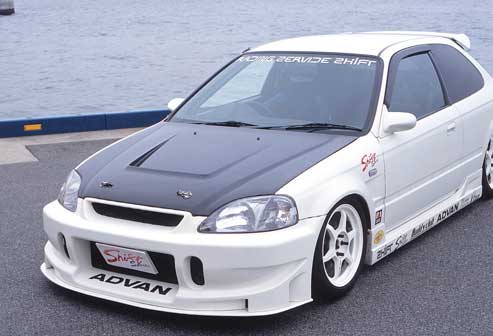 HONDAシビックEG9ボンネット EGシビックFRP純正形状軽量ボンネットフード｜ゼロファイター