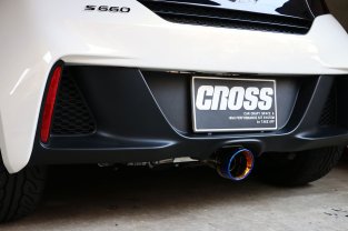 テイクオフ S660 JW5 クロスステージマフラー マフラーカッター チタンカラー