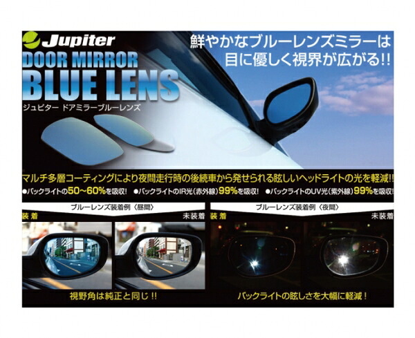 ビーナス アクセラ/スポーツ BL系 (09/06～) Jupiter ドアミラー ブルーレンズ