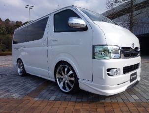 ギブソンハイエース 200系 ワイドボディ用 ブラインドフェンダー Ver.2 (フロント&リア)｜オートパーツ ダイレクト 36,680円