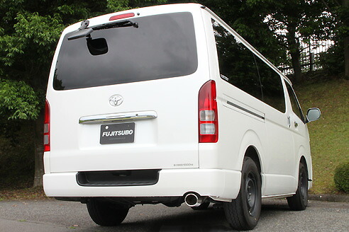 フジツボ フジツボ FUJITSUBO マフラー A-S ハイエース TRH200V ハイエース ガソリン 2.0 2WD ロングバン 標準ルーフ・フロア MT (H16.08～H22.03 CBF-TRH200V 1TR-FE) DX スーパーGL共通 107×96φラウンドオーバルスラッシュ( II