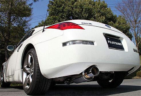 フジツボ フジツボ FUJITSUBO マフラー パワーゲッター フェアレディZ Z33 フェアレディZ H14.07～H17.09 UA CBA-Z33 VQ35DE 左側シングル出し 05後期 AT車共通 07後期 AT車 MT車共通 99φストレート 穴あり