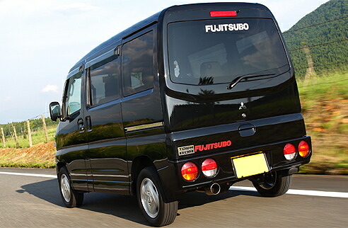 フジツボ フジツボ FUJITSUBO マフラー A-K タウンボックス タウンボックス ターボ 2WD H16.10～H23.12 ABA-U61W 3G83 エアロバージョン リヤアンダースポイラー装着車共通 寒冷地仕様車共通 94φ ラウンドスラッシュ