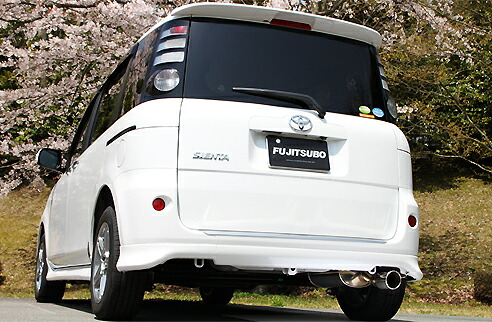 フジツボフジツボ FUJITSUBO マフラー A-S (シエンタ NCP81G 2WD (H15.09~H27.09 UA CBA DBA-NCP81G 1NZ-FE) ) 標準バンパー車 純正リヤバンパースポイラー(ライトスポーツバージョン)装着車共通 後期 (H18.5~)標準バンパー車共通 94φ ラウンドスラッシュ|オートパーツ ダイレクト