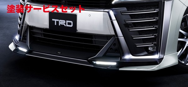 当社塗装品 TRD ティーアールディーTRD ヴェルファイア 30 後期 エアロボディ フロントスポイラー LED付 除くSDナビ/インナーミラー付車 未塗装｜オートパーツ ダイレクト
