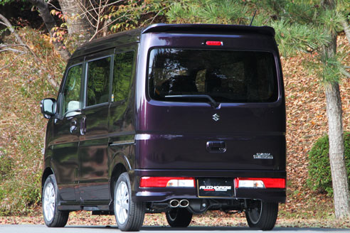 フジツボ フジツボ FUJITSUBO マフラー A-K エブリイ ワゴン DA17W エブリイ ワゴン ターボ 2WD・4WD H27.02～ ABA-DA17W R06A JPターボ/PZタ-ボ/PZタ-ボスペシャル共通 標準ルーフ/ハイルーフ共通 2WD MT/AT共通 4WD AT専用 88×65φラウンドEオーバルスラッシュ(W