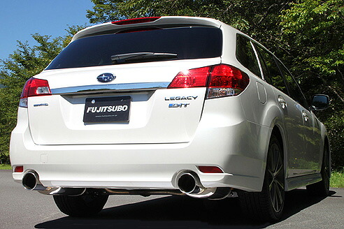 フジツボフジツボ FUJITSUBO マフラー A-S レガシィワゴン BRG レガシィ ツーリングワゴン 2.0 ターボ DIT H24.05~ DBA-BRG FA20 AT/MT(BR9 CVT(BRG 共通 117φラウンドスラッシュ II・R.L|オートパーツ ダイレクト
