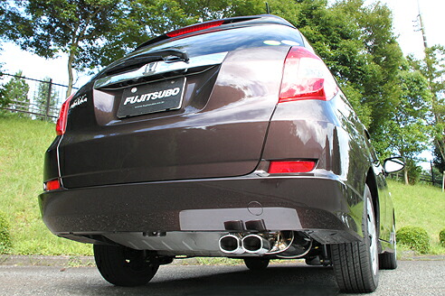 フジツボ フジツボ FUJITSUBO マフラー A-S フィット GG7 フィット シャトル 1.5 2WD H23.06～H27.03 DBA-GG7 L15A 82×68mmラウンドスラッシュスクエア 12°・W