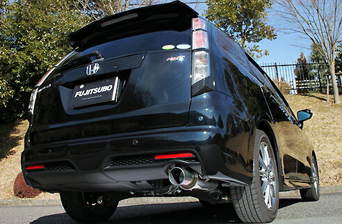 フジツボフジツボ FUJITSUBO マフラー A-S ストリーム RN6 ストリーム 1.8 2WD 後期 H21.06~ DBA-RN6 R18A RN6 前期 :X RSZ共通 RN6(後期):RSZ RST共通 RN8 前期 :G RSZ共通 RN8(後期):RST専用 虹色グラデーションテールモデル 94φ ラウンドスラッシュ Gチタン|オートパーツ ダイレクト