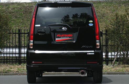 フジツボフジツボ FUJITSUBO マフラー A-K ムーヴ L175S ムーヴ カスタム NA 2WD H18.10～H22.12 DBA-L175S KF-VE CVT車 AT車共通 カスタム専用 マッドガード カスタム用・リア 装着車共通 94φ ラウンドスラッシュ Gチタン｜オートパーツ ダイレクト 39,688円