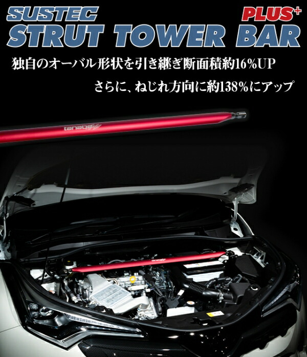 楽天市場】タナベSUSTEC ストラットタワーバー ヴィッツRS NCP91