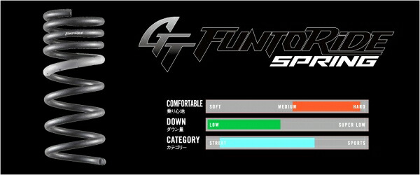 タナベ シビック ハッチバック FK7 GT FUNTORIDE SPRING フロント右